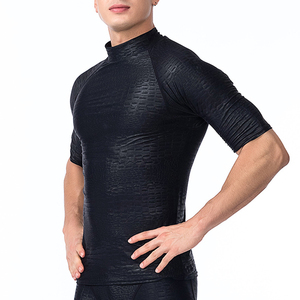 เสื้อรัดรูปแขนสั้นสำหรับผู้ชาย ยี่ห้อ HASH INTERNATIONAL สีดำ แห้งเร็ว ระบายอากาศได้ดี ผลิตจากผ้าสแปนเด็กซ์และโพลีเอสเตอร์ - Product Image 4