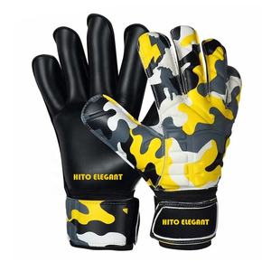 Goalkeeper Gloves Front Palm 4mm German Latex Backhand Silicon Print Hybrid Cut Customized Your Own Design Elastic <b>Strap</b> - Product Image 1