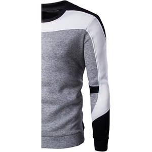 เสื้อสเวตเชิ้ตคอกลมผู้ชาย พรีเมียม ผ้าฝ้ายถักนิตติ้ง 100% ระบายอากาศได้ดี เป็นมิตรกับสิ่งแวดล้อม ลายพิมพ์นูนด้านหน้า - Product Image 4