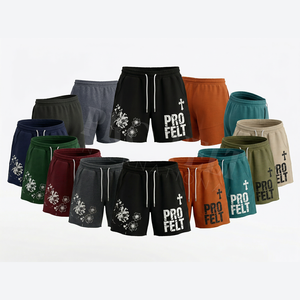 Pantalones Cortos Deportivos de Verano para Hombre, Unisex, 100% Algodón, Vintage, de Secado Rápido, Transpirables, Ligeros, con Logotipo Personalizado Estampado - Product Image 1