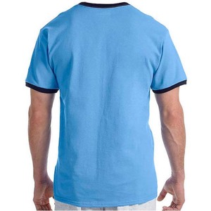 T-shirt Ringer Premium 100% Coton pour Homme, Vêtements Homme, Chemises Grandes Tailles avec Impression et Broderie, T-shirt Homme d'été à Manches Courtes - Product Image 2