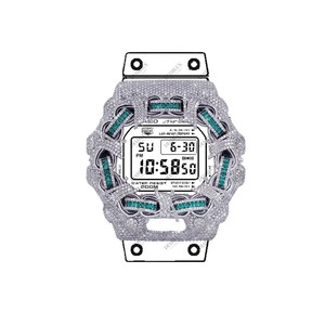 Frosted Stone <b>Set</b> <b>Watch</b> Case Mod Kit Octagonal Stainless Steel Hip Hop Street Fashion Timepiece Upgrade Frame Design - Product Image 4