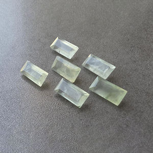 Prehnita Natural, Corte Facetado, Calibrada, Rectangular, Calidad AAA+, Piedra Preciosa Suelta, Certificada por Terceros, Todos los Tamaños - Product Image 2