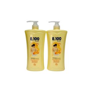 E100 เจลอาบน้ำไวท์เทนนิ่งผสมโรสโกลด์เอสเซนส์ 800 ม - Product Image 1