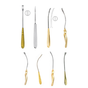 Juego de 8 Piezas de Disectores Endoscópicos para Levantamiento de Frente y Lifting Facial, Acero Inoxidable Alemán, Cirugía Plástica Facial - Product Image 1