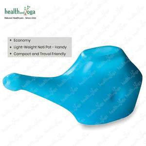 HealthAndYoga QwikFlo Travel Neti Pot Blue Water Pulse, Dispositivo de Lavado Nasal, Capacidad de 250 ml, Hidratante Nasal, Diseño Compacto, Venta al por Mayor - Product Image 4