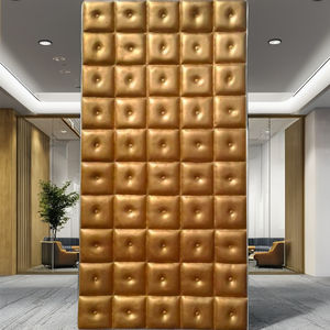 Panel de Pared de Fibra Floral - Diseño Moderno con Marco de Acero y Marco Dorado para Decoración de Hoteles, Centros Comerciales y Almacenes - Product Image 1