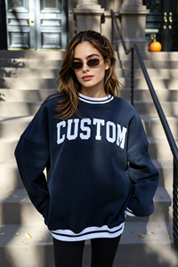เสื้อสเวตเชิ้ตคอเต่าถักลายปักคุณภาพสูงสำหรับผู้หญิงวัยรุ่น ปี 2026 ทรงโอเวอร์ไซส์ แขนยาวทรงหลวม สวมใส่สบายในฤดูหนาว - Product Image 5
