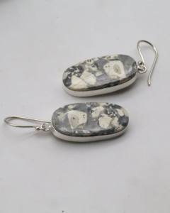 Pendientes de Aro de Ágata Natural con Plata Alemana – Joyería Artesanal de Aro con Piedras Preciosas para Mujer - Product Image 4