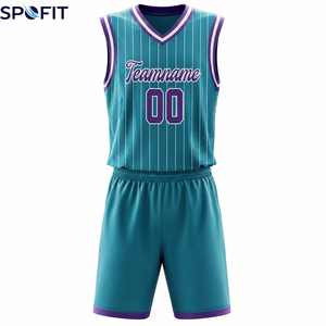 <b>Basketball</b> Uniform Sets Quick Dry Breathable Plus <b>Size</b> Printed Design Wholesale High Quality Custom 100% Polyester - Product Image 1