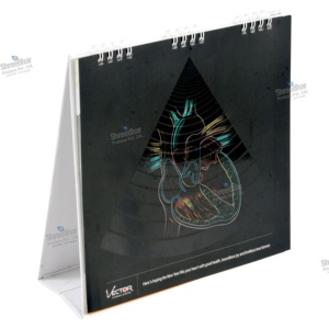 Calendrier de bureau promotionnel durable, personnalisé, 2026, impression offset, calendrier de l'avent de bureau en carton avec papier offset - Product Image 4