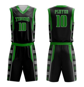 Nouvel ensemble maillot et short de basketball personnalisé OEM, uniforme sportif par sublimation, séchage rapide, respirant, tenue d'équipe, uniforme de basketball - Product Image 3