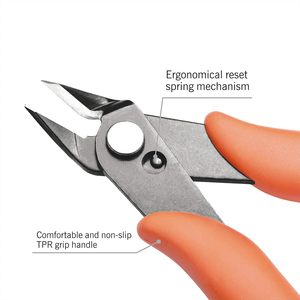 Stainless Steel Mini Flush Cutter Pliers 5 Inch Micro <b>Wire</b> Cutting Snips for Electronics Jewelry <b>Craft</b> and Plastic Models - Product Image 3