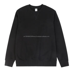 Logotipo personalizado 100% algodón 350gsm French Terry cuello redondo Color sólido funcional V-notch - Product Image 4