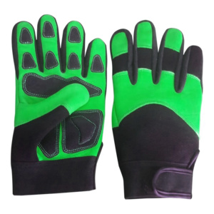 Gants de sécurité en cuir grainé jaune et noir, antidérapants, durables, flexibles, lisses, respirants, avec manchette en néoprène, résistants à la chaleur, personnalisables - Product Image 4