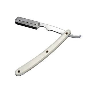Stainless Steel Twin Blade High Quality Folding Vintage Barber Straight Edge Razor Holder Old Fashioned Manual <b>Shaver</b> Disposable - Product Image 5