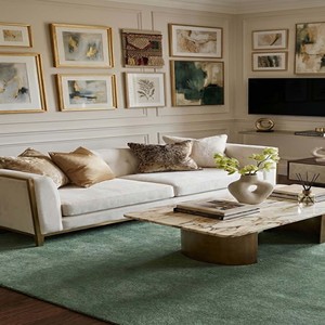Solid Sage Green Modern Handmade Area Rug Minimalist Wool Carpet for <b>Bedroom</b> Living Room Contemporary Home Style Decor Designer - Product Image 3