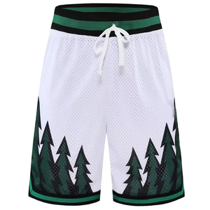 Pantalones Cortos Deportivos para Hombre, Diseño Moderno, Logotipo Personalizado, Impresión Digital, 100% Poliéster Elástico, Resistentes al Viento, Estilo Casual, Diseño Sólido - Product Image 2