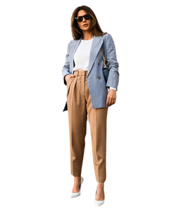 Pantalones Casuales de Pierna Ancha y Cintura Media para Mujer, Elegantes, 100% Algodón, Transpirables, Ligeros, de Alta Calidad, Gran Venta - Product Image 2