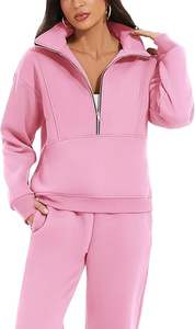 Conjunto Deportivo de Dos Piezas para Mujer, Sudadera de Manga Larga y Pantalones Jogger, Felpa, Internacional, Superior, 2026 - Product Image 3