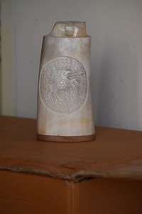 Taza de Cuerno de Búfalo Natural Hecha a Mano, Ecológica y Rústica - Product Image 5