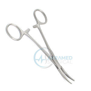 Hémostat médical de précision courbé à action lisse, hémostat courbé de qualité fiable - Product Image 6