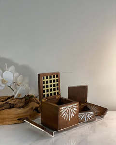 Quemador de Incienso Mabkhara con Incrustaciones de Madreperla Serene Essence, Elegante Porta Incienso de Sándalo Hecho a Mano, Religioso, Espiritual, para el Hogar, Festivo - Product Image 5