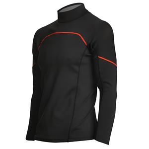 T-shirt en coton pour homme de haute qualité, coupe confortable, manches longues, style sans col, tissu tricoté, vente en gros de vêtements pour homme - Product Image 3