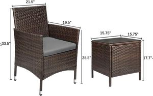Contemporary Wood and Wicker Furniture Set Luxury Design for Hospitality and Indoor Patio Use - Product Image 2