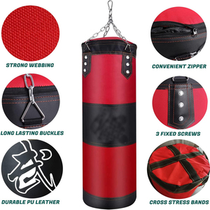 Kit de Montaje para Saco de Boxeo de Alta Resistencia con Cadena de Acero Inoxidable y Mosquetón para Montaje en Pared, Ideal para Entrenamiento en Casa o Gimnasio - Product Image 4