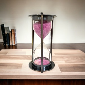 Promotional Metal <b>Rotating</b> Hourglass Sand Timer 3 4 5 Minute Tea Timer Portable Durable Contemporary <b>Desk</b> Decor for Kids Class - Product Image 4
