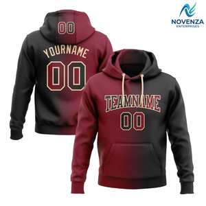Sweat à capuche dégradé personnalisé pour homme en molleton doux, confortable et respirant, idéal pour un usage décontracté - Product Image 3