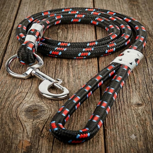 Cuerda de Nylon PP Trenzada a Mano Multicolor Personalizada para Caballos con Gancho de Seguridad de Latón Resistente - Product Image 1