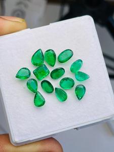 Piedras Preciosas de Esmeralda Natural, Corte Mixto, 17 Piezas, Grado AAA, Verde, 6-10 mm, Certificado IGI, Brillo Excelente, Zambiana, 10.95 Quilates, Precio Económico - Product Image 2
