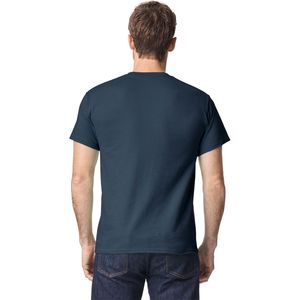 Dark <b>Navy</b> Blue Mens Classic Crew Neck Short Sleeve T Shirt Plain Cotton Tee Regular Fit Casual Basic Custom Logo Wholesale - Product Image 2