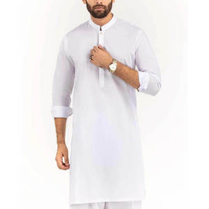 Ensemble Shalwar Kameez pour Homme de Haute Qualité en Mélange de Coton Kurta Pajama Séchage Rapide Tenue Traditionnelle Ethnique Décontractée pour Mariage 2026 - Product Image 2