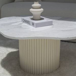 โต๊ะกาแฟหินอ่อนวานดานา เซโนวา นิมบัส สตาทัวริโอรูปทรงไม่สม่ำเสมอ พร้อมตัวเลือกสีฐาน 3 สี - Product Image 4