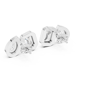 925 Sterling <b>Silver</b> <b>Stud</b> <b>Earrings</b> for Women Elegant Wedding Jewelry - Product Image 4