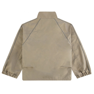 ELEGANT CORPORATION Survêtement à capuche orange sans manches pour homme, fermeture éclair, décontracté, léger, en polyester, couleur unie, coupe classique - Product Image 6