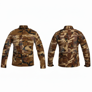 Fashionable Trendy Custom Camouflage Print Stand Collar Lightweight Outdoor Jacket Full Sleeve Casual <b>Zip</b> <b>Up</b> Windbreaker Jacket - Product Image 5