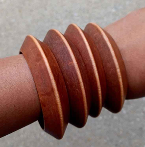 Pulseras de Madera Natural Hechas a Mano para Mujer, Joyería de Moda - Product Image 2