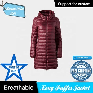 <b>Long</b> Quilted Down Puffer Jacket Hooded <b>Waterproof</b> Breathable Winter <b>Coat</b> with Pockets for Men and Unisex 2026 - Product Image 4