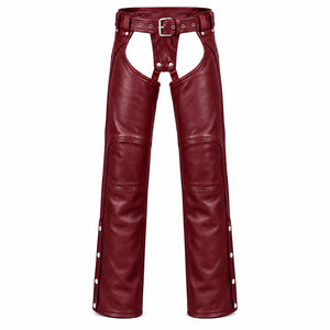 Chaps en cuir de qualité supérieure, couleur unie, pour usage extérieur, chaps en cuir pour hommes, chaps en cuir les plus vendus - Product Image 1