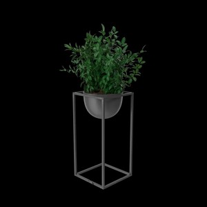 Soporte de Metal Negro para Plantas con Maceta Esférica |   Decoración Moderna para el Hogar al por Mayor - Product Image 3