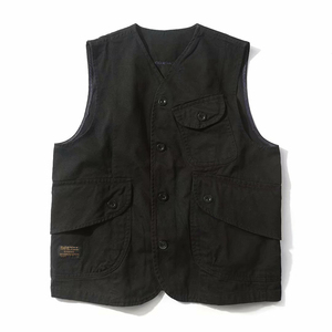 100% Cotton Twill Journalist Hunting <b>Camera</b> Man Vest Men's Multi-Pocket Casual Summer Outerwear Oversized Waistcoat - Product Image 3
