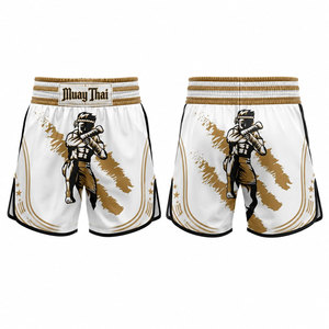 Custom Printed Breathable Casual Men's MMA BJJ Jiu Jitsu <b>Grappling</b> Wrestling Muay Thai Boxing Fighting <b>Shorts</b> - Product Image 1