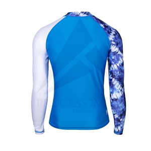 Maillot de bain anti-UV pour homme de qualité supérieure, à séchage rapide, compressif, en tissu extensible, pour le surf, les sports de plage, personnalisable OEM, manches longues - Product Image 4