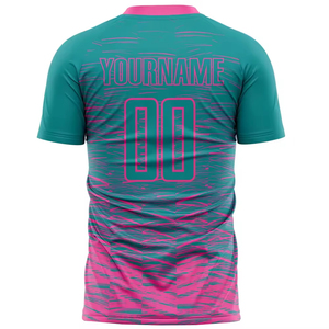 Maillots de football personnalisés à manches courtes, imprimés numériquement, respirants, légers, séchage rapide, uniques et personnalisables, unisexes - Product Image 2