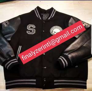 Wholesale Price 100% Polyester Custom Team Sports and Club Name logo Party Wear Casual Wear University Wear Varsity Jacket - Product Image 3