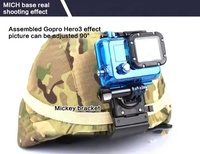 Bracket Depan MICH 90 Derajat yang Dapat Disesuaikan, Lepas Cepat, Aksesoris Helm Taktis NVG untuk Kamera Aksi, Bahan Nylon